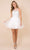 Nox Anabel - B652 Sparkly Lace Applique Bodice Tulle Cocktail Dress Cocktail Dresses XS / White
