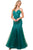 Nox Anabel - H402 Spaghetti Strap Beaded Trumpet Gown Evening Dresses 4 / Green