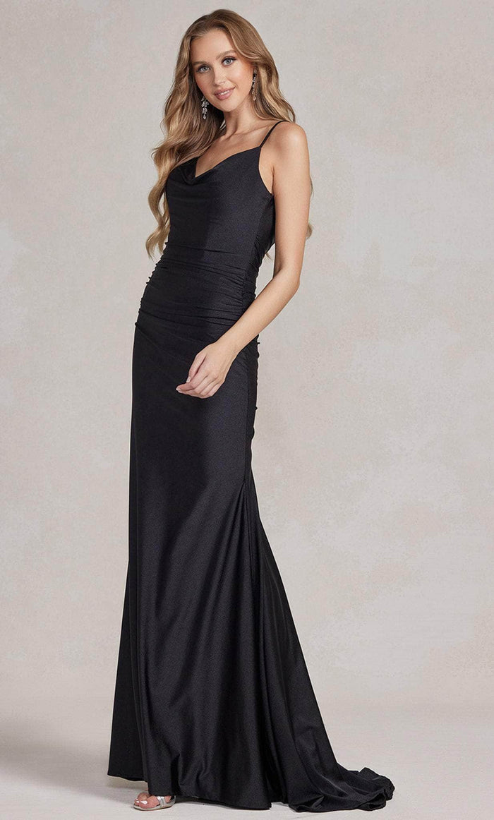 Nox Anabel K490 - Sleeveless Open Back Long Dress Evening Dresses 00 / Black