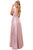 Nox Anabel - L340 Deep V-Neck Empire A-Line Dress Prom Dresses