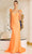 Nox Anabel T1138 - Embellished Strap Mermaid Prom Gown Prom Dresses 00 / Neon Orange