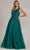 Nox Anabel T1143 - Lace Appliqued A-Line Prom Gown Prom Dresses 00 / Emerald