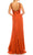 Odrella - 1698 Gathered Embellished Halter Crepe Chiffon Evening Dress Special Occasion Dress