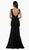 Poly USA - 8158 Sleeveless Illusion Plunging V Neckline Mermaid Dress Special Occasion Dress