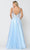 Poly USA 8354 - Sleeveless Deep V-neck Formal Gown Prom Dresses