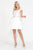 Poly USA - 8416 Cap Sleeve Embellished Waist Short Dress Cocktail Dresses XS / Off-White