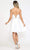 Poly USA - 8420 Spaghetti Strap Mikado A-Line Dress Cocktail Dresses In White