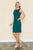 Poly USA - 8522 Sleeveless Jewel Neck Sheath Dress Holiday Dresses S / Emerald