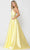 Poly USA 8690 - V-Neck Surplice Bodice Mikado Evening Gown Bridesmaid Dresses