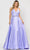 Poly USA 8690 - V-Neck Surplice Bodice Mikado Evening Gown Bridesmaid Dresses XS / Lilac