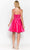 Poly USA 8694 - Embroidered V-Neck Short Dress With Pocket Cocktail Dresses