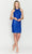 Poly USA 8814 - Halter Sequin Cocktail Dress Cocktail Dresses XS / Royal