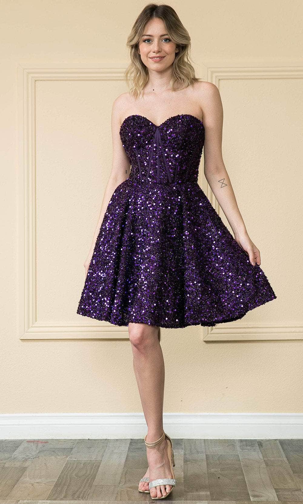 Poly USA 8974 - Sequin Sweetheart Short Dress S / Royal - Shop Poly USA Dresses On Couture Candy at CoutureCandy.com Poly USA 8974 - Sequin Sweetheart Short Dress S / Royal - Shop Poly USA Dresses On Couture Candy at CoutureCandy.com