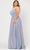 Poly USA W1038 - Square Neck Sleeveless A-Line Gown Special Occasion Dress 14W / Lavender