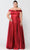 Poly USA W1058 - Off-shoulder Semi-sweetheart Evening Gown Prom Dresses