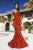 Portia and Scarlett - PS21208 Strapless Velvet Sequin Gown Prom Dresses 0 / Burnt Orange