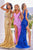 Portia and Scarlett - PS21228 Sequined Plunging V Neck Fringe Dress Prom Dresses