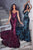 Portia and Scarlett PS22538 - Sequin Motif Mermaid Evening Dress Evening Dresses 0 / Black-Mint