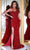 Portia and Scarlett PS23025 - Sequin Peplum Accent Evening Dress Evening Dresses 0 / Red