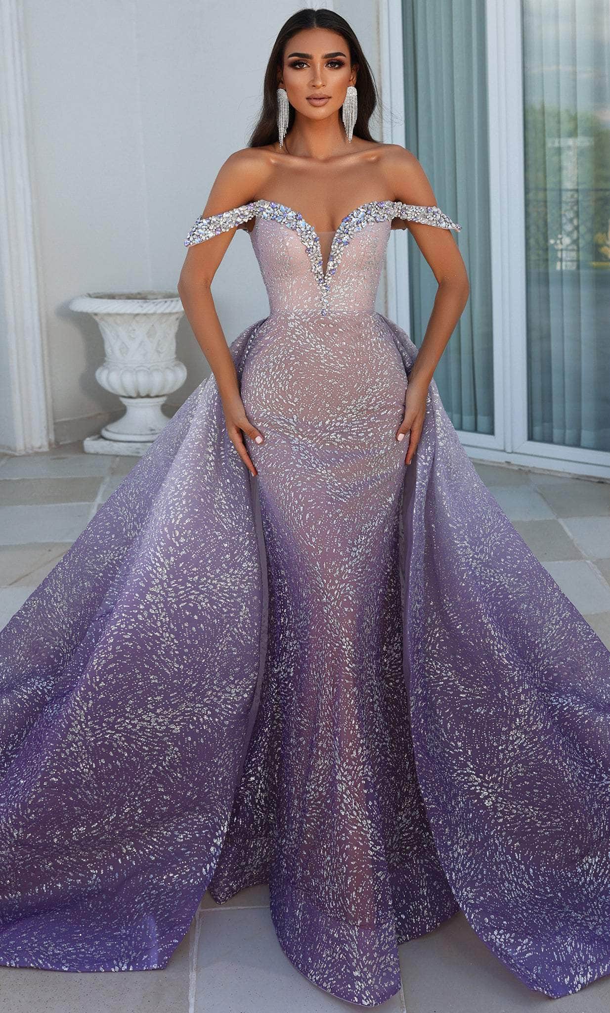overskirt prom dresses Custom Tiered Organza Overskirt