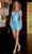 Portia and Scarlett PS23116 - Strapless Beaded Sheath Cocktail Dress Special Occasion Dress 0 / Blue