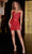 Portia and Scarlett PS23116 - Strapless Beaded Sheath Cocktail Dress Special Occasion Dress 0 / Red