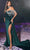 Portia and Scarlett PS23416 - Jeweled Velvet Evening Gown Special Occasion Dress 0 / Emerald