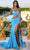 Portia and Scarlett PS23473 - Strapless Illusion Corset Prom Gown Evening Dresses 0 / Blue