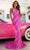 Portia and Scarlett PS23894 - Strapless V Neck Long Dress Special Occasion Dress 0 / Hot Pink