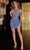 Portia and Scarlett PS23906 - Embellished Off-shoulder Cocktail Dress Special Occasion Dress 0 / Blue