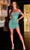 Portia and Scarlett PS23906 - Embellished Off-shoulder Cocktail Dress Special Occasion Dress 0 / Green