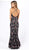 Primavera Couture - 3073 Beaded V-neck Sheath Dress With Slit Special Occasion Dress