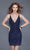 Primavera Couture - 3138 Bejeweled Plunging V-neck Cocktail Dress Special Occasion Dress