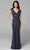 Primavera Couture 3674 - Cap Sleeve Embellished Gown Mother Of The Bride Dresses 4 / Midnight