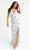 Primavera Couture - 3748 Colorful Butterfly Plunging V Neckline Long Gown Special Occasion Dress 00 / Ivory Multi