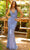 Primavera Couture 3793 - Deep V-Neck Sheath Evening Gown Special Occasion Dress 000 / Bright Blue
