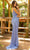 Primavera Couture 3793 - Deep V-Neck Sheath Evening Gown Special Occasion Dress