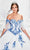 Princesa by Ariana Vara PR11928 - Strapless Floral Lace Ballgown Ball Gowns