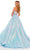 Rachel Allan - 70238 Two-Piece Sequin Ballgown Special Occasion Dress In Blue
