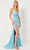 Rachel Allan 70307 - Sequined Corset Evening Dress Special Occasion Dress 00 / Powder Blue