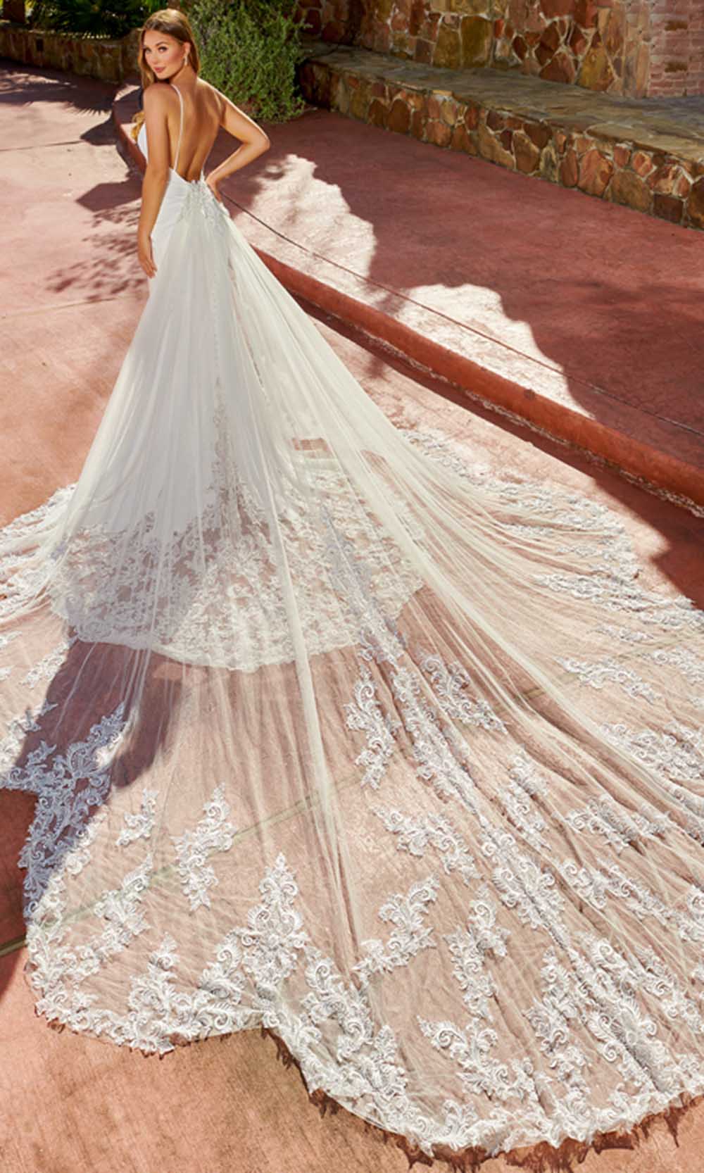 mermaid cathedral train wedding dress White Wedding Dress 2026 Tulle Mermaid Long Off-the-Shoulder Glamlora