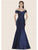 Rina di Montella - RD2602-1 Embellished Off-Shoulder Mermaid Dress Special Occasion Dress