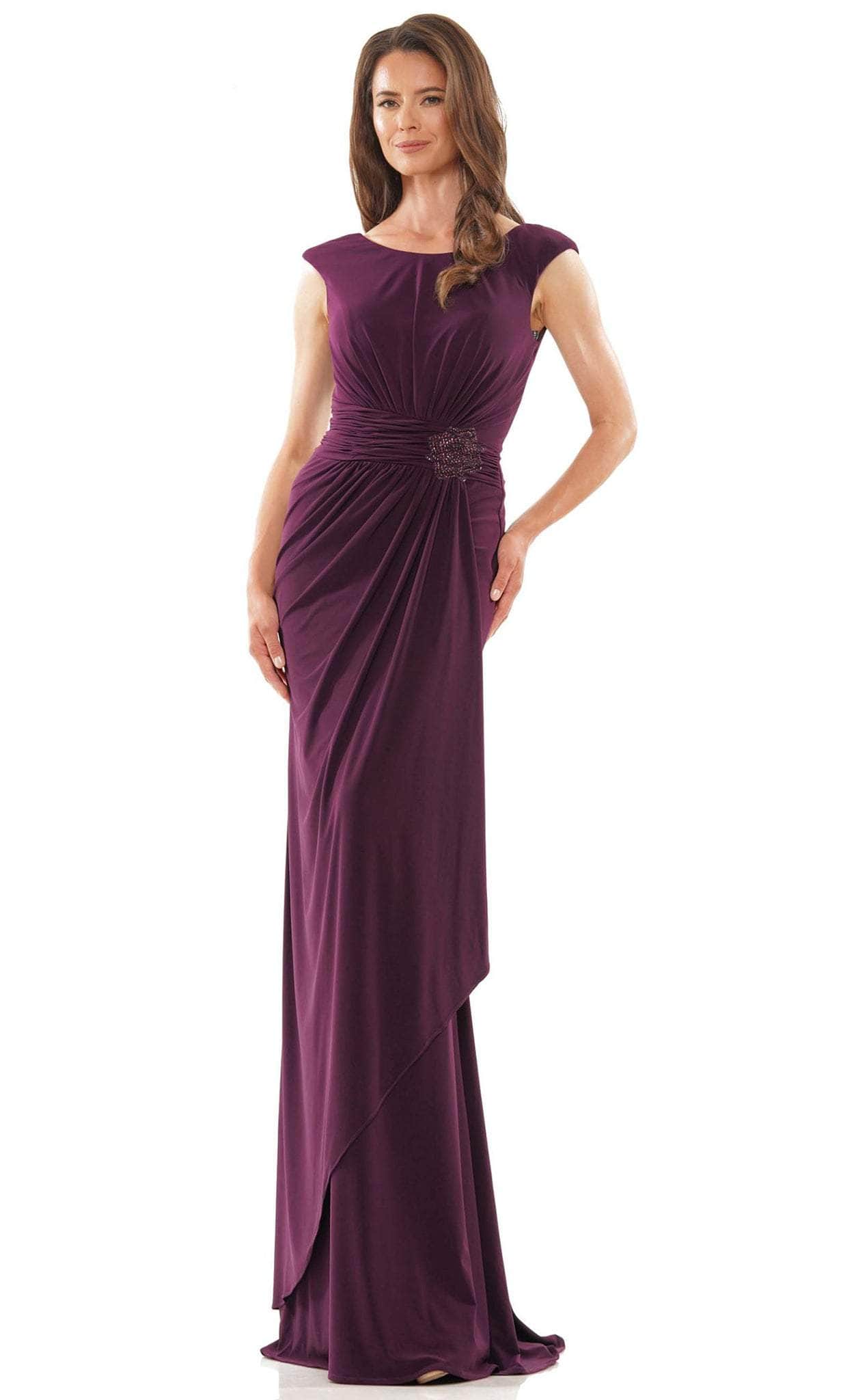 Rina di Montella RD2817 Bateau Neck Formal Column Gown – Couture