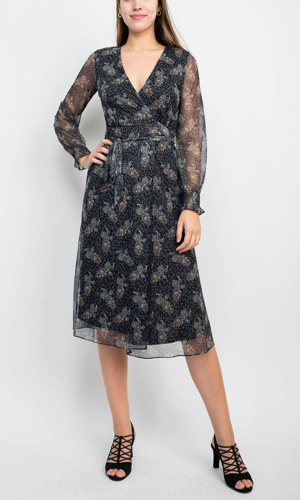 Sage Collective SU05D26 - Paisley A-Line Long Dress Sage Collective SU05D26 - Paisley A-Line Long Dress
