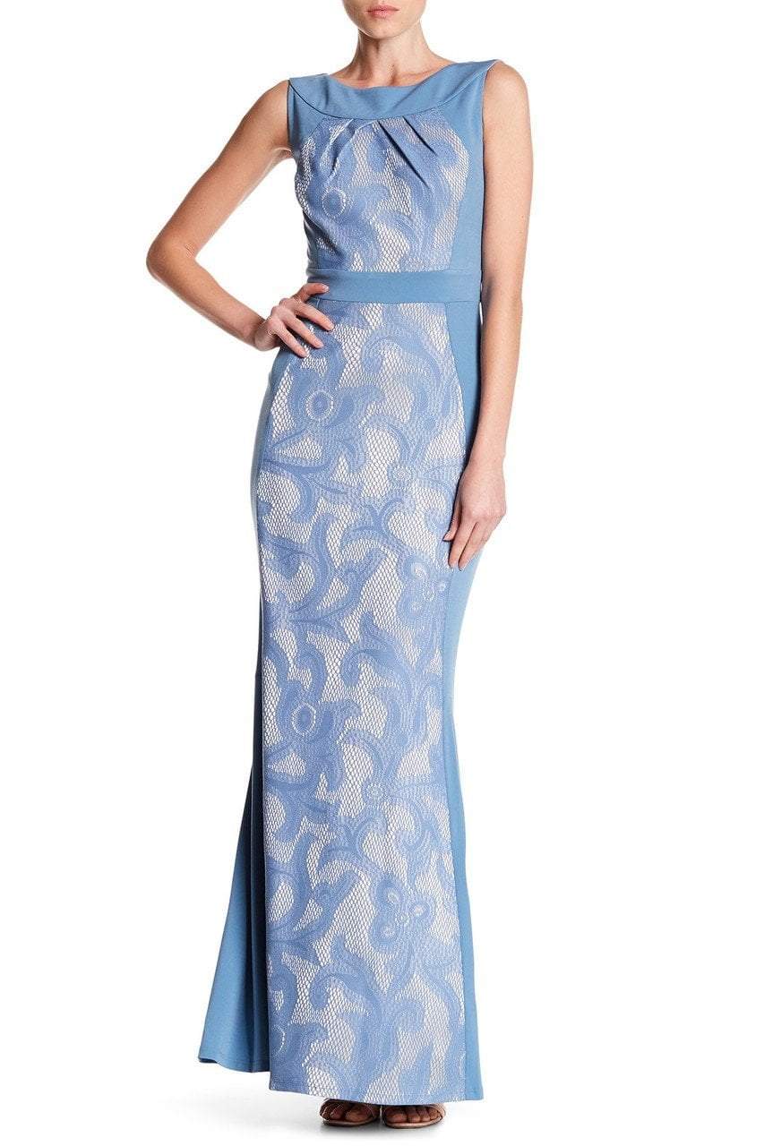 Sangria - DWHGC93 Sleeveless Lace Panel Gown Couture Candy Sangria - DWHGC93 Sleeveless Lace Panel Gown Couture Candy