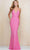 Scala - 47551 Full Sequins Open Back Fitted Evening Gown Special Occasion Dress 00 / Strawberry