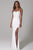 SCALA - 60125 Sweetheart Beaded Bodice Sequin Skirt Sheath Dress Evening Dresses 00 / IVORY PEARL