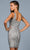 SCALA - 60182 Sequin Embellished Square Cocktail Dress Party Dresses
