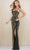 SCALA 60211 - Sleeveless Scoop Long Dress Special Occasion Dress 000 / Black/Gold