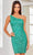 SCALA 60311 - Asymmetrical Sequin Cocktail Dress Special Occasion Dress 000 / Emerald